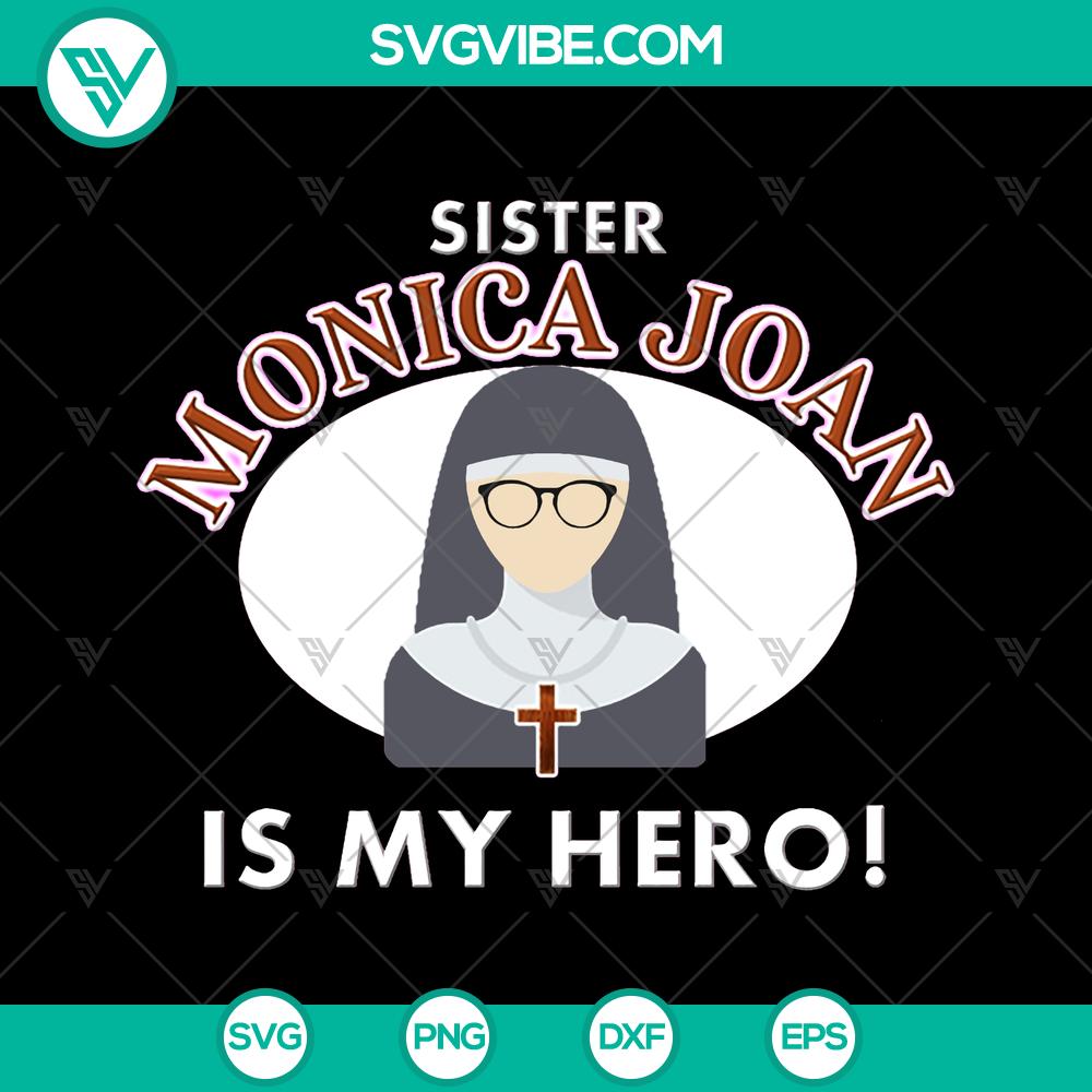 mockup-228675693.jpg Brother Sister SVG design featuring Sister Monica Joan hero character, available for instant download.