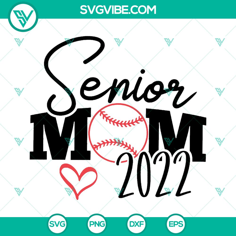 Senior Mom Baseball & Softball 2022 SVG – Instant Download Senior Mom Baseball & Softball 2022 SVG with instant download option for sports-themed crafting projects.