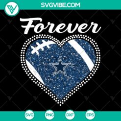 Dallas Cowboys heart shape diamond SVG design with Super Bowl NFL teams logo, perfect for football fans. Ideal for digital products.