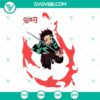 Anime character demon slayer arts SVG PNG graphic for Cricut Silhouette. Custom file, instant download.