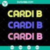 Cardi B SVG silhouette design for instant download, illustration with a stylish and iconic look.