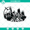 Harry Potter Castle Hogwarts Cut Files - SVG, PNG, DXF, EPS for Instant Download. Ideal for crafts, DIY projects, fans.