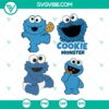 Baby Cookie Monster SVG Cut Files ideal for Silhouette and Cricut machines. Instant Download for crafting projects. Great for kids!