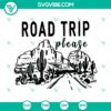 Road trip adventure SVG digital download for summer vacation, perfect for travel-themed designs.