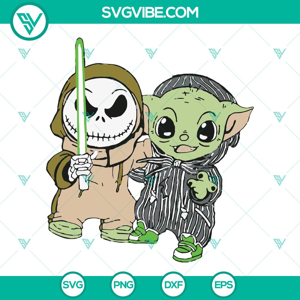 Baby Jack and Baby Yoda Cosplay SVG Bundle: Jack Skellington, Yoda Alien – Cut Files, Clipart for Silhouette, Cricut, Decals – Instant Download Baby Jack & Baby Yoda cosplay SVG Bundle with Jack Skellington & Yoda Alien cut files for Silhouette, Cricut, and decals - Instant Download.