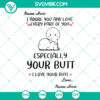 Custom "I Adore You And Love Every Part Of You" SVG design with custom names, ideal for anniversary gift.
