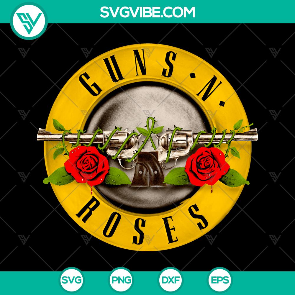 mockup-28741323.jpg America Guns N Roses logo sublimation print in SVG and PNG format. GNR logo instant download for printing on various surfaces.