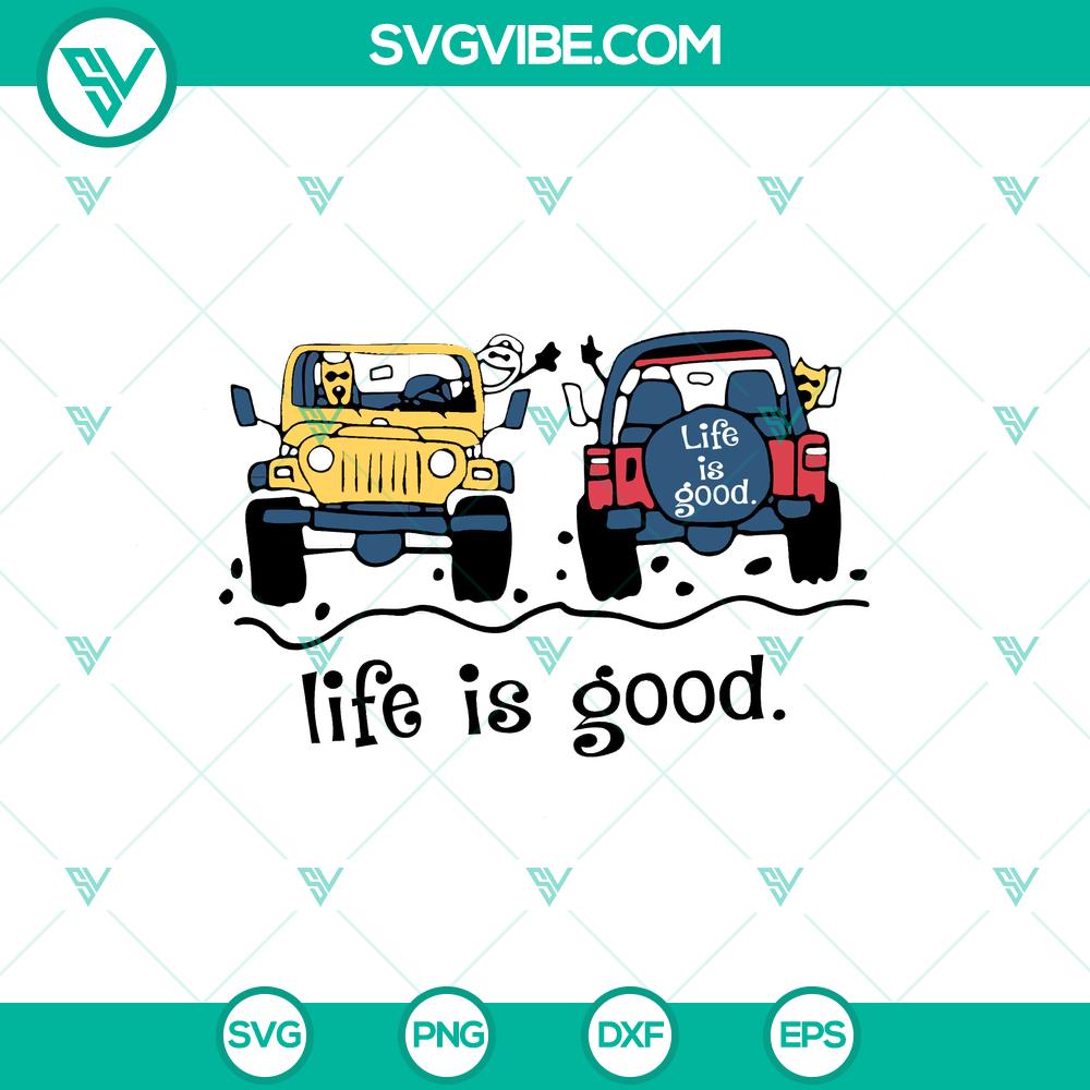 Jeep Life Is Good SVG – Off Road Lover Drive Jeep Cut Files Jeep Life Is Good SVG with Off Road themed cut files perfect for Jeep enthusiasts. Ideal for crafting and original designs.