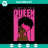 Black Girl Cancer Awareness SVG design for Fight Like a Queen Shirt. Perfect gift, instant download for cancer warriors.