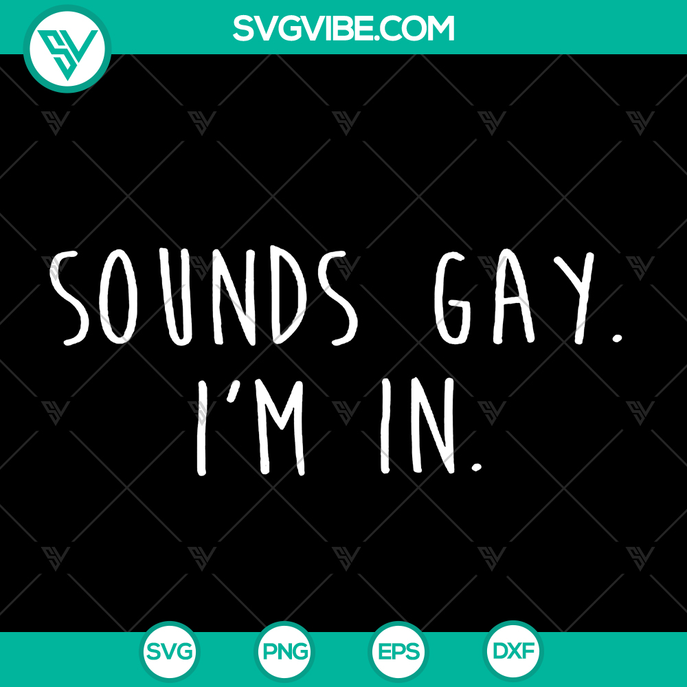 mockup-30596115.jpg Sounds Gay I'm In SVG digital download for LGBT Pride, vibrant and inclusive design for LGBTQ community.