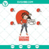 Cleveland Browns Betty Boop NFL Girl Super Bowl logo SVG Bundle for instant download, featuring team elements and girly style.