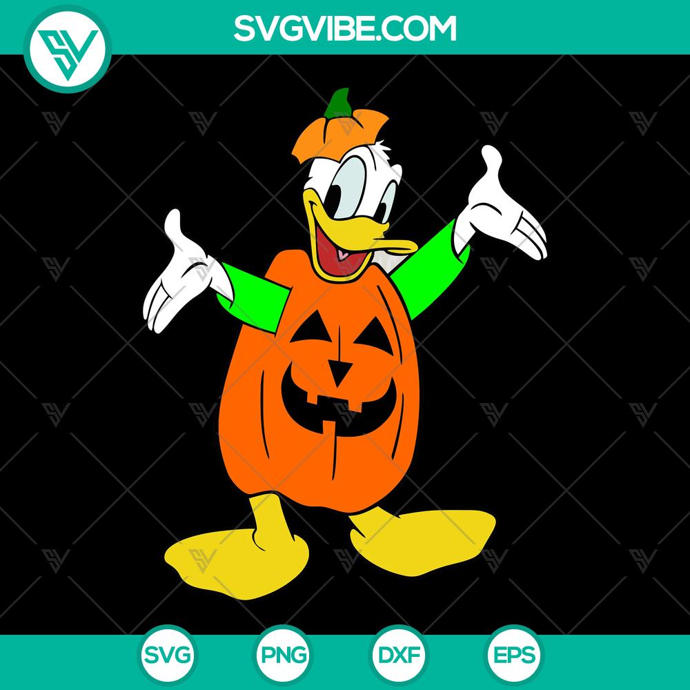 Cute Donald Duck Halloween T-Shirt SVG – Instant Download Donald Duck Halloween t-shirt design SVG, perfect for instant download. Cute and festive with Disney character theme.