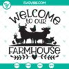 Farmhouse SVG cut file with rustic farm life design for commercial use.