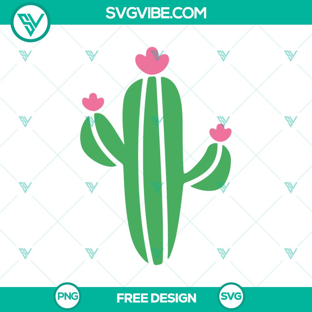 Cactus Flower SVG Cut File – Free Unique Floral Design Cactus flower SVG cut file with a unique floral design, available for free download. Ideal for craft and graphic design projects.