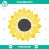Sunflower flowers SVG cut file with free bright floral design, perfect for crafting projects.