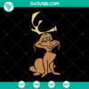 Christmas-themed cute cartoon Grinch and Max dog SVG bundle, perfect for gifts.