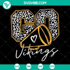 Cheer Vikings Football SVG for Cricut & Cameo - Vikings fan design with a spirited and creative template perfect for team supporters.