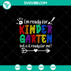 Kindergarten SVG Bundle with Back to School & First Day of School Cut Files for crafts and decor.