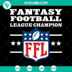 Fantasy Football League Champion SVG - FFL Sport Gift SVG Download