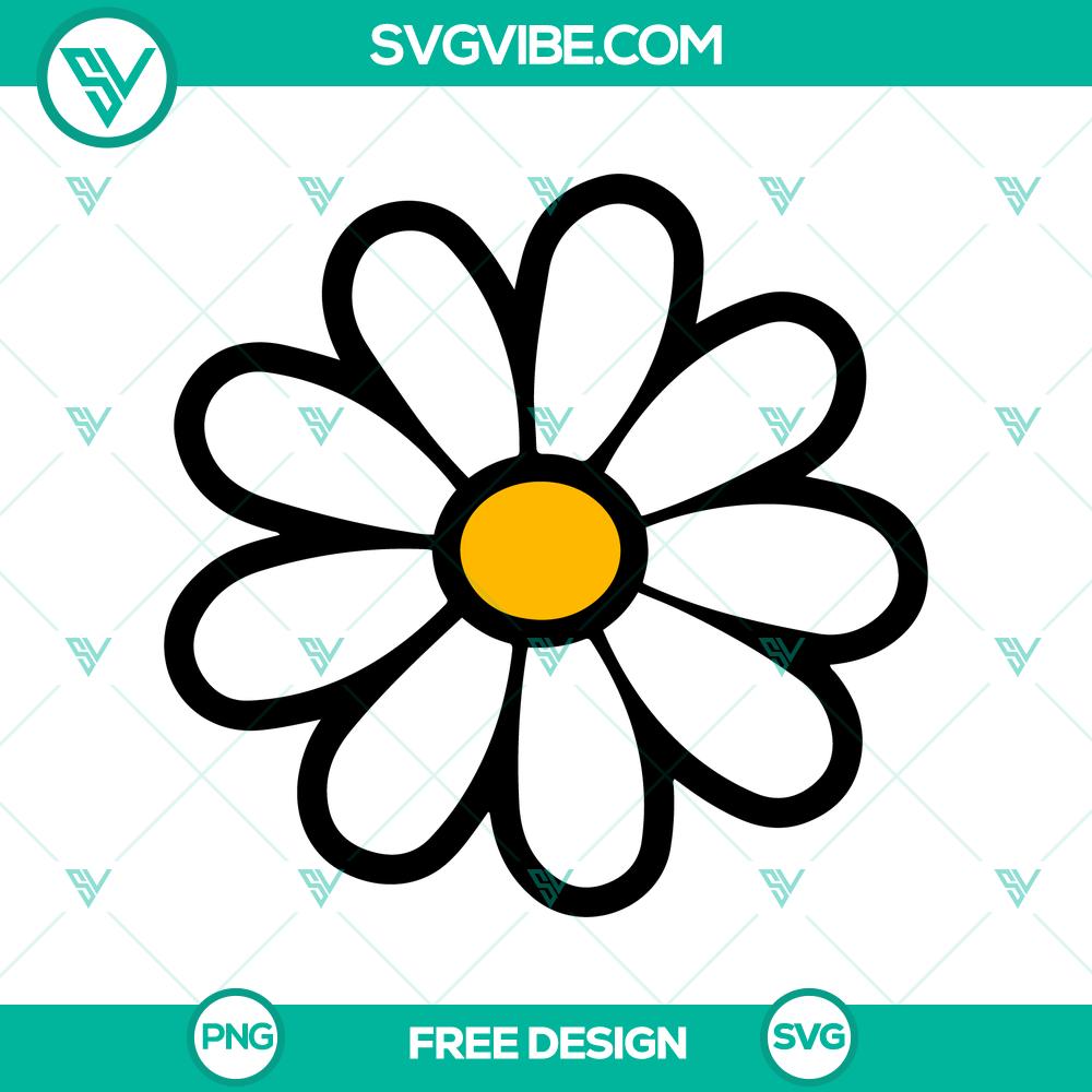 Daisy Flower SVG Cut File – Free Simple Floral Design Free Daisy Flower SVG cut file, simple floral design perfect for crafts and DIY projects.