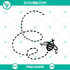 Free Buzzing Bee SVG cut file for download. Playful and fun bee design perfect for crafting projects.