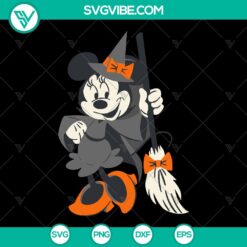 Halloween Mickey Mouse and Minnie Mouse SVG Gift Set - Instant Download with spooky themed designs for Halloween celebration.