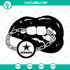 Dallas Cowboys football team-inspired lips SVG design for fans. Perfect gift featuring team logo. Instant download.