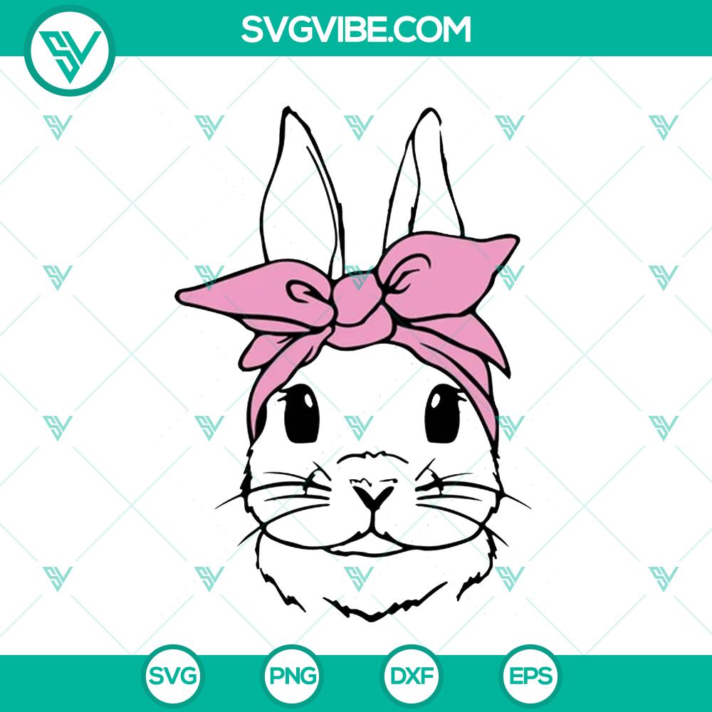 Rabbit Bandana SVG Bundle: Animal Face & Easter Bunny Cut Files Rabbit Bandana SVG Bundle: Animal Face & Easter Bunny Cut Files for crafts and digital projects.