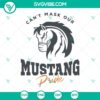 Mustang Pride SVG for School Spirit Cheer Football Volleyball Mascot Quarantine Mask - Instant Download.