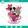Disney Mickey Valentine Balloon & Tea Cup in SVG DXF EPS PNG for crafts, perfect for Valentine's Day projects.