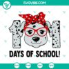 Dalmatian-themed back to school teacher SVG clipart with a graduate hat design for 101 days of school celebration. Perfect for shirts.