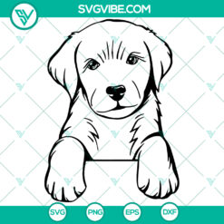 Labrador Retriever puppy SVG digital download with cute design. Ideal for animal lovers, crafting, and DIY projects.