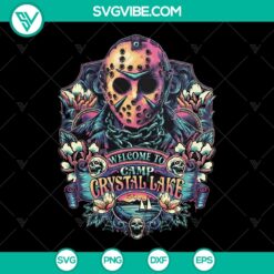Welcome To Camp Crystal Lake SVG | Friday The 13th Jason Voorhees - Instant Download