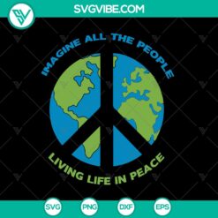 Peace symbol world map hippie logo in SVG cut files for instant download.