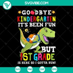 Back to School SVG design for kids transitioning from Kindergarten to 1st Grade, unisex style. Great for t-shirts and school supplies.