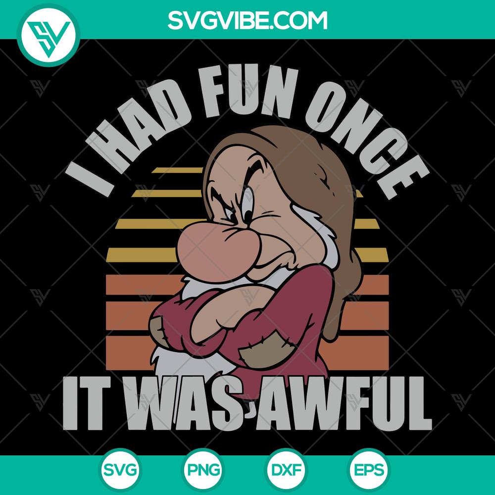 mockup-45424749.jpg Grumpy Dwarf SVG design inspired by Disney's Snow White. Instant download for a digital product.