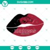 Arkansas Razorbacks NCAA Lips SVG, sport team shirt silhouette cutting files for crafting projects and apparel decoration.