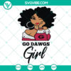 Georgia Bulldogs NFL football shirt SVG design for female fans, perfect for game day spirit.