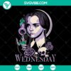 Creepy Wednesday Addams Halloween SVG design for Addams Family fans. Perfect cut file for Halloween crafts. Instant Download.