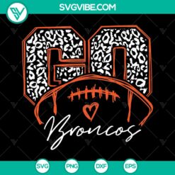 Broncos football mom SVG design with cheerleader iron on, perfect for craft projects.