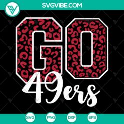 49ers football themed SVG bundle featuring a Mama Cheerleader iron-on design for Cricut & Cameo, available as an instant download.