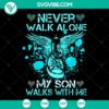Never Walk Alone SVG - Flying Shoes Wing Converse design for Cricut & Print. Classic family love cut files. Instant Download.