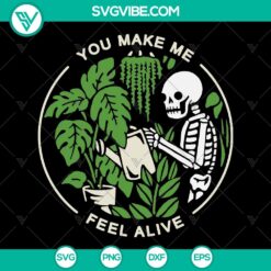 Halloween plant skeleton SVG design - Instant download, brings alive feeling.