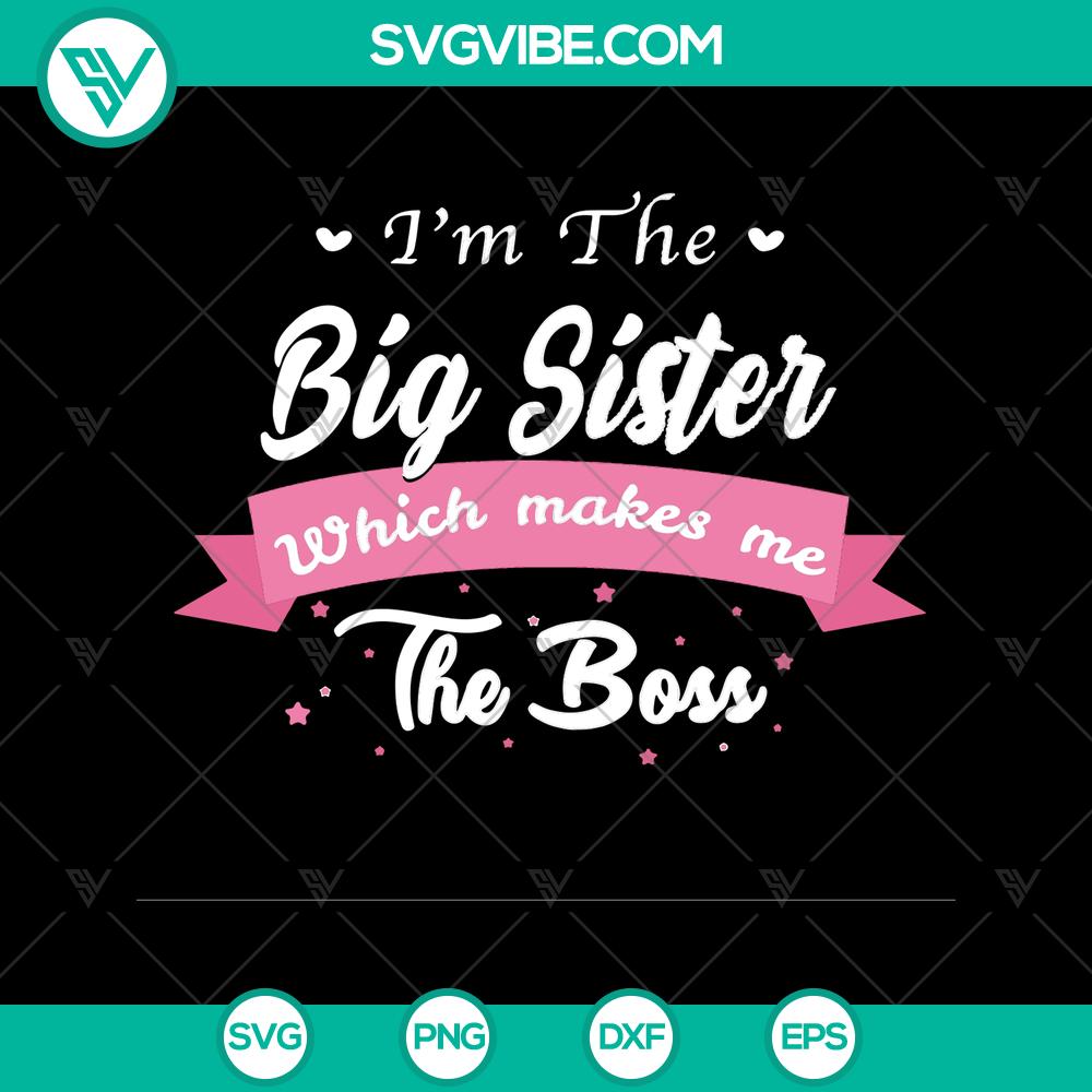 mockup-493233701.jpg Big Sister Boss SVG design, perfect for siblings bonding. Instant download for crafting projects. Ideal for sister-themed creations.