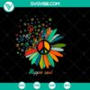 Hippie soul flower peace sign PNG bundle with colorful designs for flower lovers, instant download.