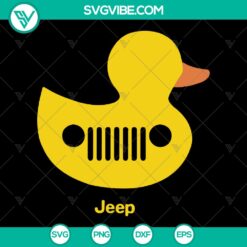 Duck Duck Jeep grille design SVG cut files for Cricut, clipart perfect for instant download. Ideal for crafting projects and customization.