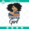 Auburn Tigers NFL football themed SVG shirt for Black Girl, instant download design showcasing Tigers team spirit.