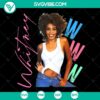 Whitney Houston "I Wanna Dance With Somebody" singer SVG design - ideal gift idea for fans of the artist.