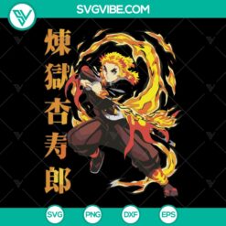 Demon Slayers Rengoku SVG Clip Art - Japanese Anime SVG Download