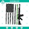 USA flag with AK 47 guns design in SVG format. Patriotic America Guns Flag SVG for instant download.